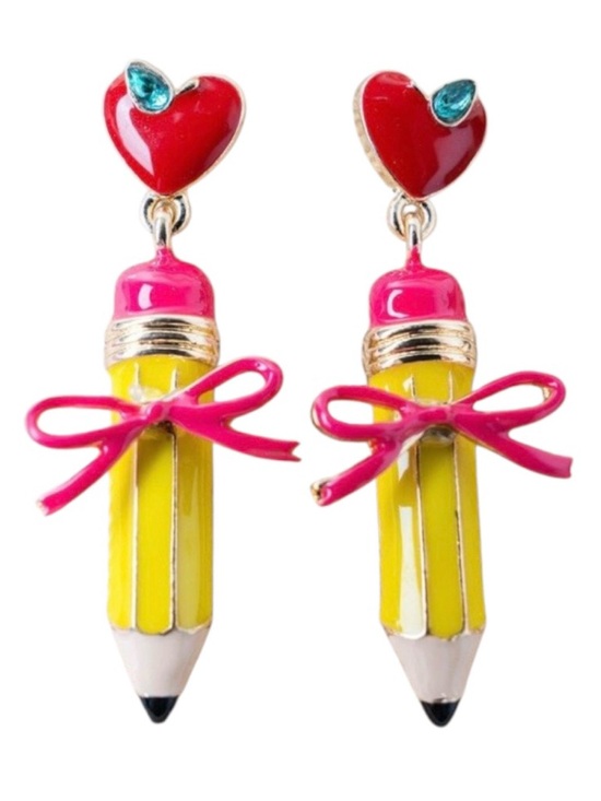 Shiny Luxe Jewelry - Shiny Luxe Lesson in Style Yellow Pencil Earrings (NWT)